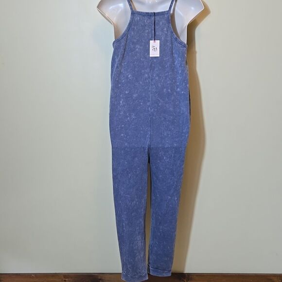Sincerely Jules Gray Knit Jumpsuit Harem Drop Crotch Baggy Relaxed Sz Large NWT - Picture 12 of 14